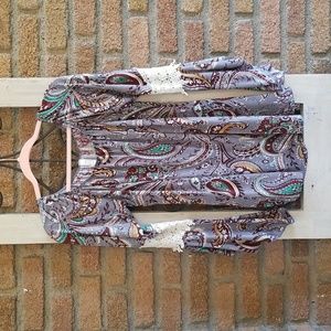 Flowy Blouse with Kimono Sleeves by Style by Chris in size L